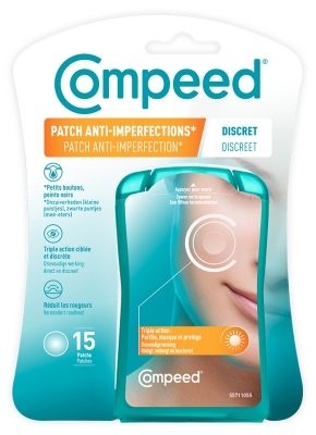Compeed Patchs Anti-Imperfections Discrets Hydrocolloides 15 Patchs