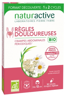 Naturactive Règles Douloureuses Bio - Boîte de 10 Gélules