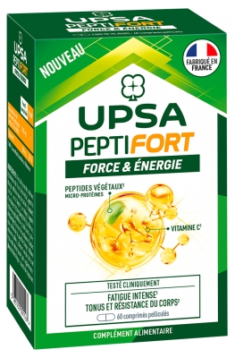 UPSA PeptiFort Force et Énergie 60 Unités Pelliculées