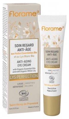 Florame Lys Perfection Soin Regard Contour des Yeux Anti-Âge Bio 15 ml
