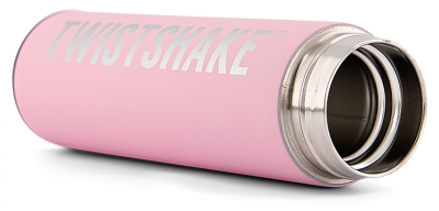 Twistshake Bouteille Chaude ou Froide 420 ml - Couleur : Rose Pastel
