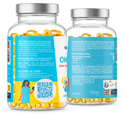 Nutri&Co Oméga 3 Epax® Haute Concentration 120 Gélules