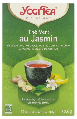 Yogi Tea Thé Vert au Jasmin Bio 17 Sachets de 1,8 g