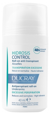 Ducray Roll-On Anti-Transpirant Aisselles Transpiration Excessive Hidrosis Control 40 ml