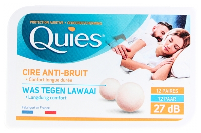 Quies Cire Naturelle - Boîte de 24 Unités - 12 Paires