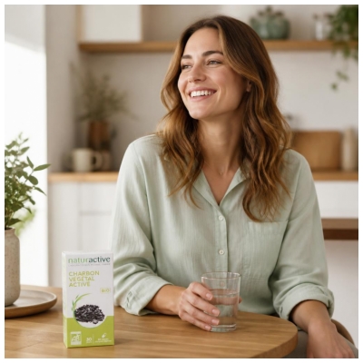 Naturactive Charbon Végétal Activé Bio 60 Unités