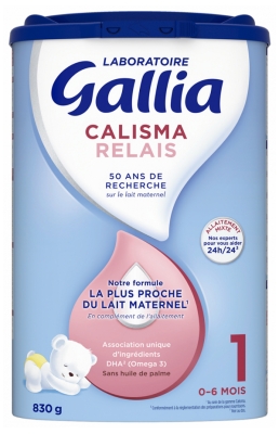 Gallia Calisma Relais 1er Âge 830 g de 0 à 6 Mois