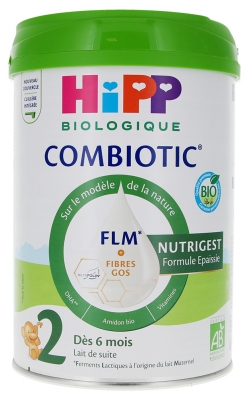 HiPP Combiotic Lait 2 Nutrigest Épaissi dès 6 Mois 800 g