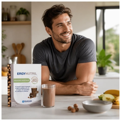 Nutergia Ergynutril Protéines Végétales Saveur Noisette Chocolat 300 g