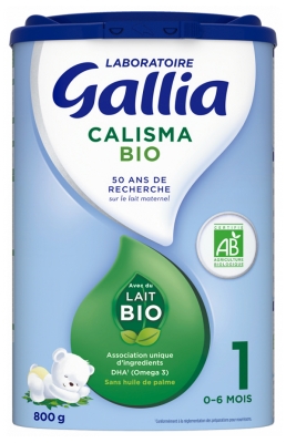 Laboratoire Gallia Calisma Bio 1Er Âge 800 g de 0 a 6 Mois