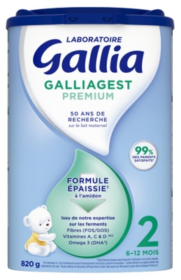 Gallia Galliagest 2ème Âge 820 g de 6 a 12 Mois