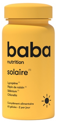 Baba Nutrition Solaire Complément Alimentaire 60 Gélules
