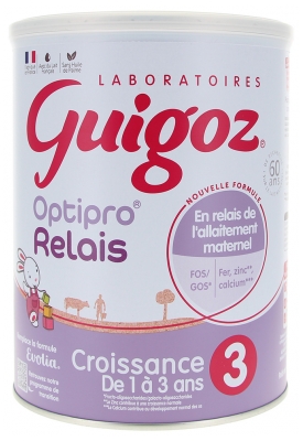 Guigoz Optipro Relais Lait de Croissance de 1 à 3 ans 800 g