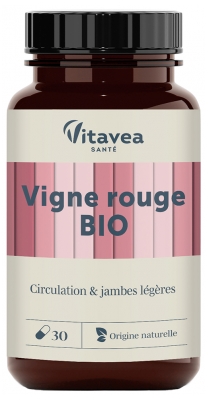 Vitavea Vigne Rouge Circulation & Jambes Légères Bio 30 Unités