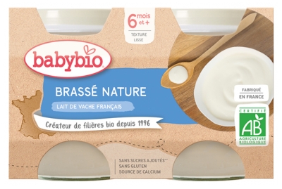 Babybio Brassé au Lait de Vache Français - Nature