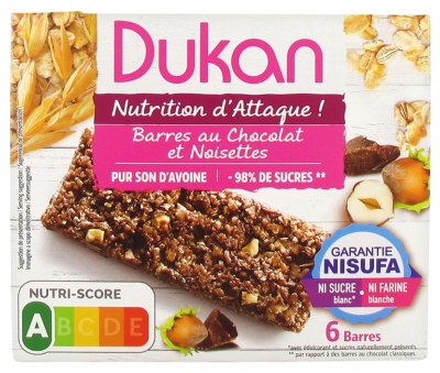 Dukan Barres Chocolat Noisettes
