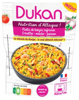 Dukan Paella de Konjac Aux Crevettes Moules et Poisson
