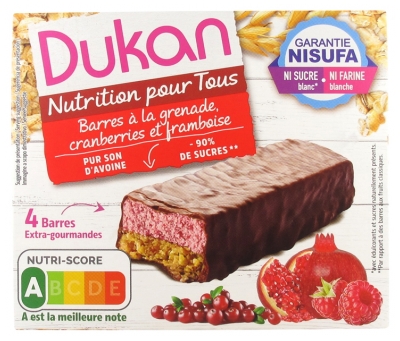 Dukan Barres a la Grenade Cranberries et Framboises