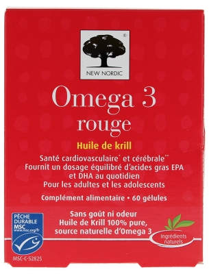 New Nordic Omega 3 Rouge 60 Unités