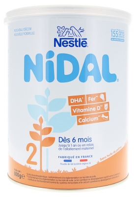 Nestlé Nidal 2 Classique De 6 Mois à 1 An 800 g