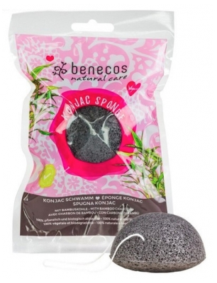 Benecos Éponge Konjac - Black Bamboo