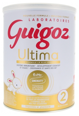 Guigoz Ultima 2 Lait de Suite Sinergity De 6 à 12 Mois 780 g