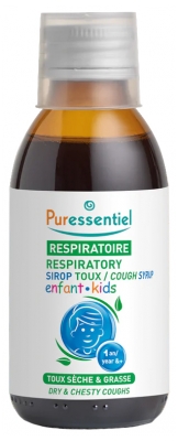 Puressentiel Respiratoire Sirop Enfant Toux Sèche et Grasse 140 ML