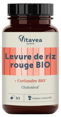 Vitavea Levure de Riz Rouge Bio 30 Unités