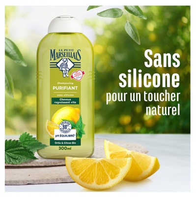 Le Petit Marseillais Shampoing Purifiant Ortie et Citron 300 ML