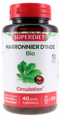 Superdiet Circulation Marronnier d'Inde Bio 120 Gélules