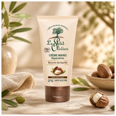 Le Petit Olivier Crème Mains Réparatrice Peaux Très Sèches 75 ml