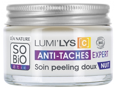 Léa Nature SO BIO étic Lumi'Lys [C] Soin Peeling Doux Anti-Taches Expert Nuit Biologique 50 ML