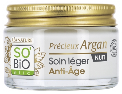 Léa Nature SO BIO étic Précieux Argan Soin Léger Anti-Âge Nuit Biologique 50 ML