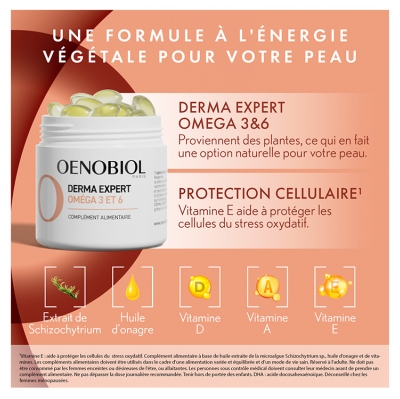 Oenobiol Derma Expert Oméga 3 et 6 30 Unités