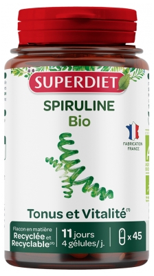 Superdiet Spiruline Bio 45 Unités