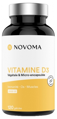 Novoma Vitamine D3 Immunité Os & Muscles 120 Gélules