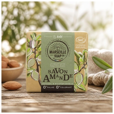 Tadé Marseille Soap - Savon Amande Certifié Cosmos Nat - 100 g