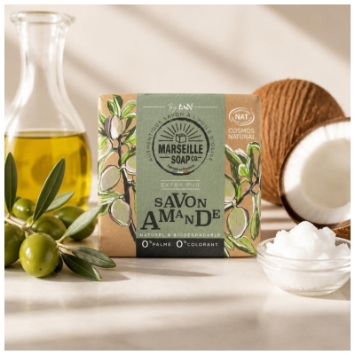 Tadé Marseille Soap - Savon Amande Certifié Cosmos Nat - 100 g