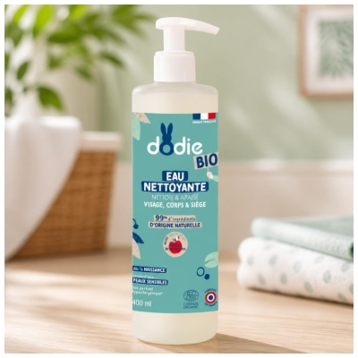 Dodie Eau Nettoyante Bio - Nettoie & Apaise - 400 ml