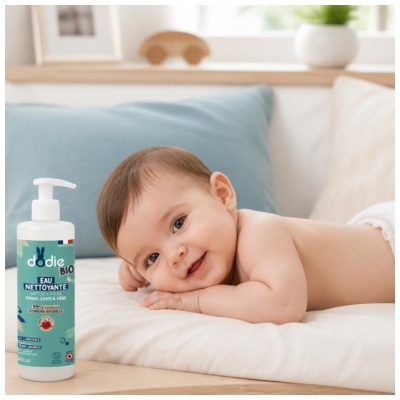 Dodie Eau Nettoyante Bio - Nettoie & Apaise - 400 ml