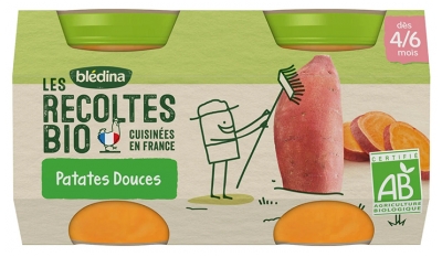 Les Récoltes Bio Patates Douces 4 à 6 Mois 2 POTS