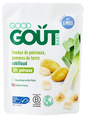 Good Goût Fondue de Poireaux Pommes de Terre Cabillaud 190 g