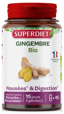 Superdiet Gingembre Bio 45 Unités
