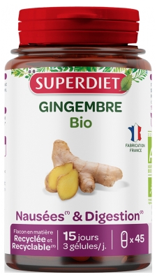 Superdiet Gingembre Bio 45 Unités