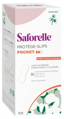 Saforelle Protège-Slips Pocket Coton Bio 20 Protections