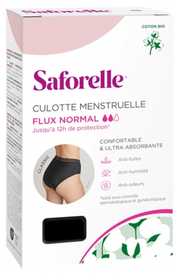 Saforelle ® Culotte Menstruelle Classic Flux Normal - Taille : 40