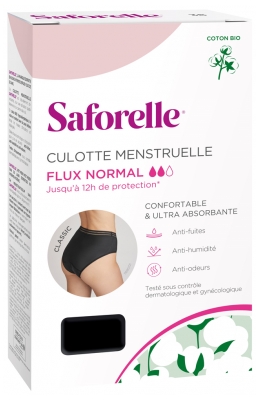 Saforelle ® Culotte Menstruelle Classic Flux Normal - Taille : 42