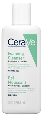 Cerave Gel Moussant Visage Pour Les Peaux Normales à Grasses 88 ml
