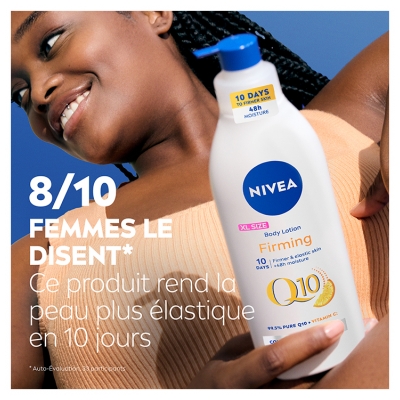 Nivea Q10 Lotion Corps Fermeté Hydratant + Vitamine C Peaux Normales 625 ml 