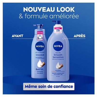 Nivea Lait Corps Hydratant Douceur Beurre de Karité Peaux Sèches 625 ml